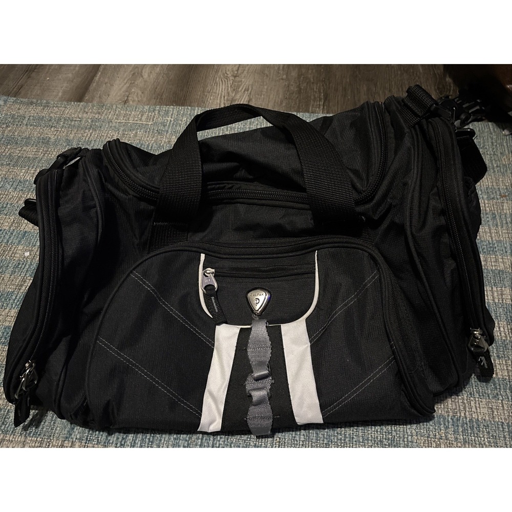 Calpak Black 20 Inch Weekender Duffel Bag Travel Carry On Nylon
